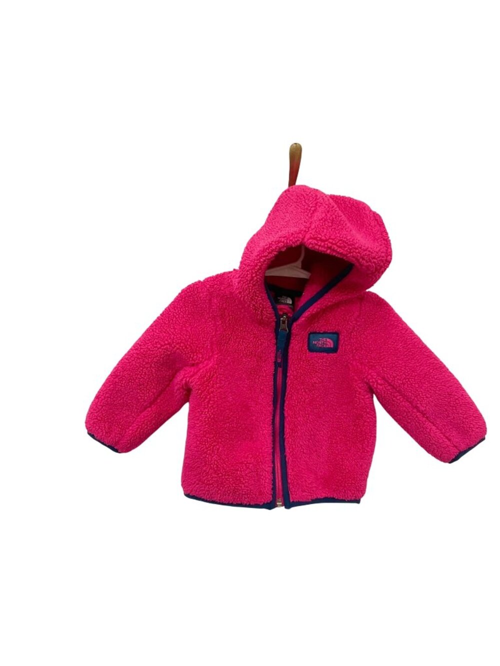 The North Face Infant Plushee Full Zip Hoodie Jacket in Pink Size 6-12M